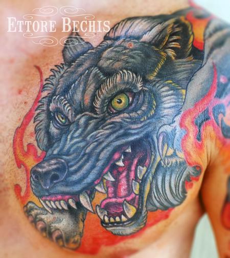 Tattoos - Wolf - 115109